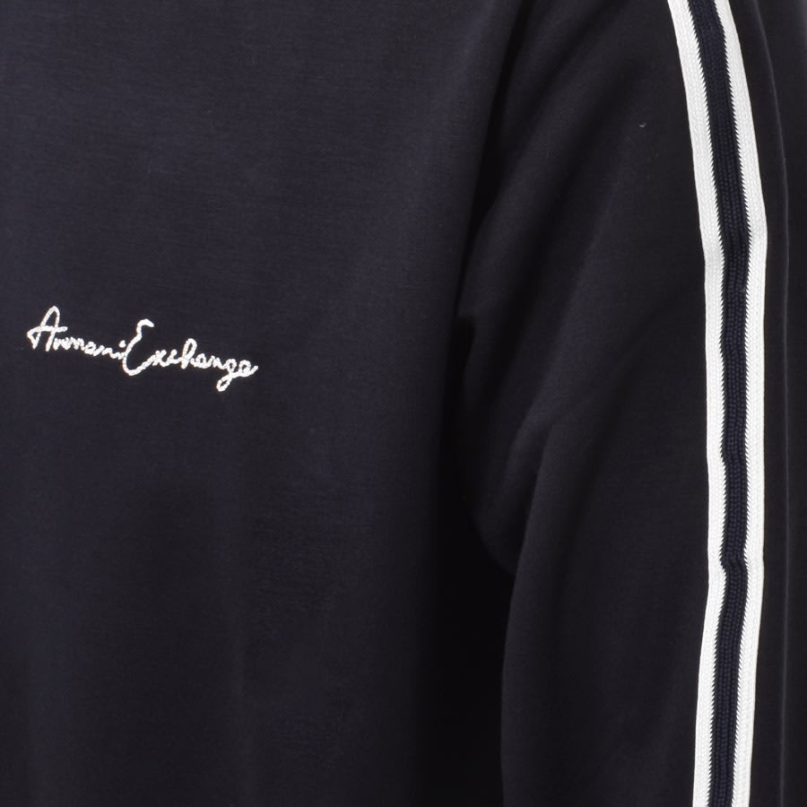 Armani Exchange Crew Neck Logo Sweatshirt Navy | Mainline